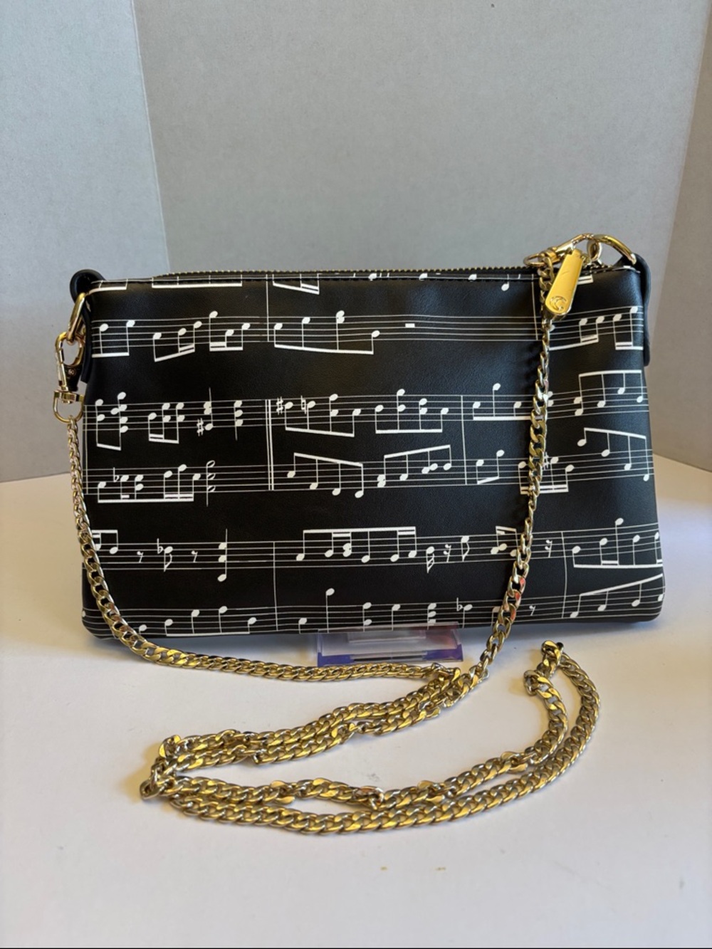 Charming Charlie Music-Print Crossbody Bag NWOT